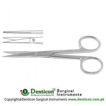 Operating Scissor Straight - Sharp/Sharp Stainless Steel, 14.5 cm - 5 3/4"